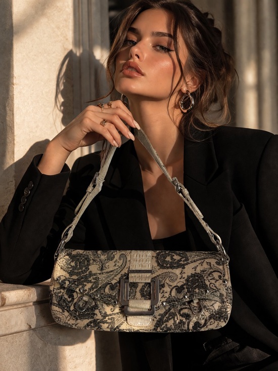 KGB Studio Handbags - KGB Studio Vintage-Inspired Baguette Bag – Chic Statement Shoulder Purse
